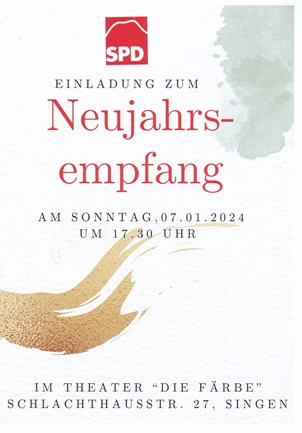 Einladung Neujahrsempfang 2024